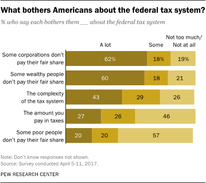 What bothers Americans about the federal tax system?