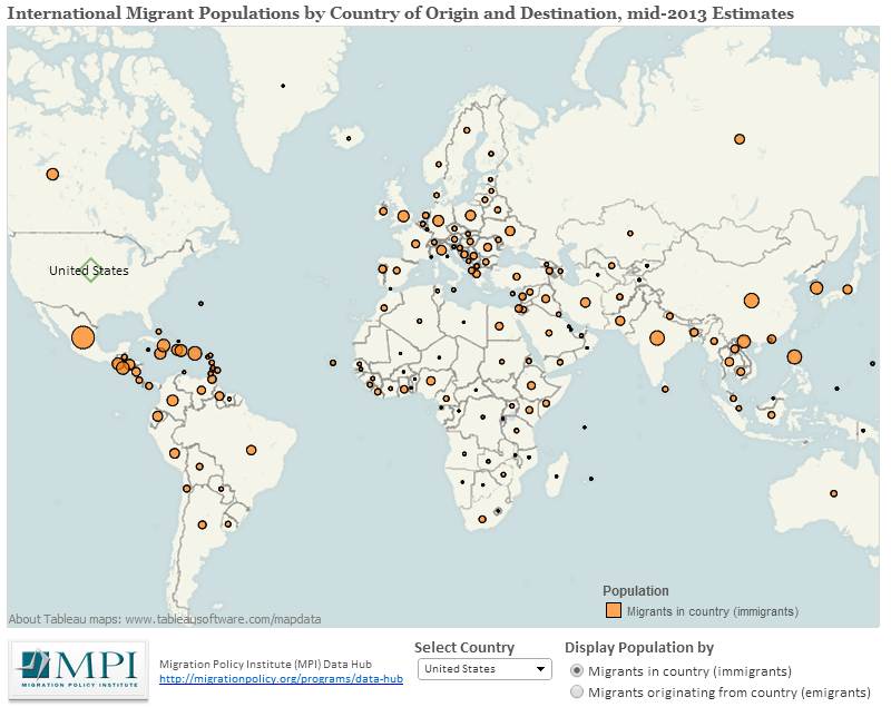 international migration map