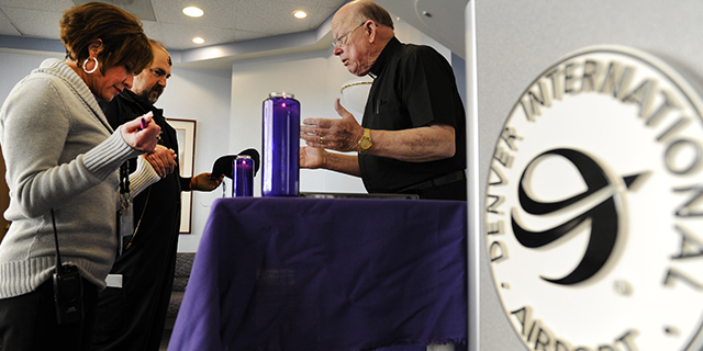 Ash Wednesday at Denver International Airport