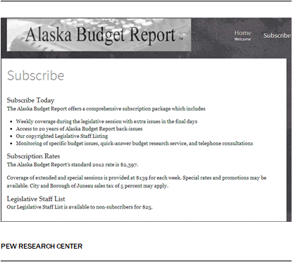 Alaska Budget Report